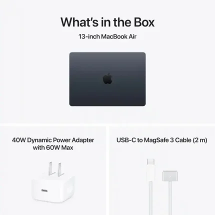 Apple Macbook Air 13″ MDHE4 Apple M5 Chip, 10 core CPU & 8 core GPU, 16GB Memory, 512GB SSD, 13″ Liquid Retina Display, mac OS, Midnight - image 3