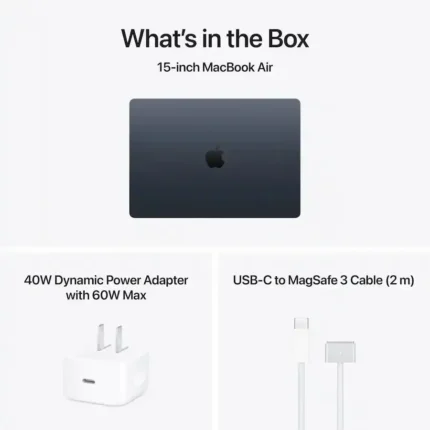 Apple MacBook Air 15 MDVK4 Apple M5 Chip, 10-core CPU, 10-core GPU, 16GB Memory 1TB SSD 15.3″ Liquid Retina macOS Midnight - image 4