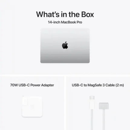 Apple Macbook Pro 14″ MGDN4 Apple M5 Pro Chip, 15 core CPU & 16 core GPU, 24GB Memory, 1TB SSD, 14.2″ Liquid Retina XDR display, mac OS, Silver - image 4