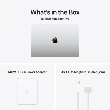 Apple Macbook Pro 16″ MGE94 Apple M5 Max Chip, 18 core CPU & 40 core GPU, 48GB Memory, 2TB SSD, 16″ Liquid Retina Display, mac OS, Silver - image 4