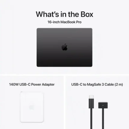 Apple Macbook Pro 16″ MGEC4 Apple M5 Pro Chip, 18 core CPU & 20 core GPU, 48GB Memory, 1TB SSD, 16″ Liquid Retina Display, mac OS, Space Black - image 3