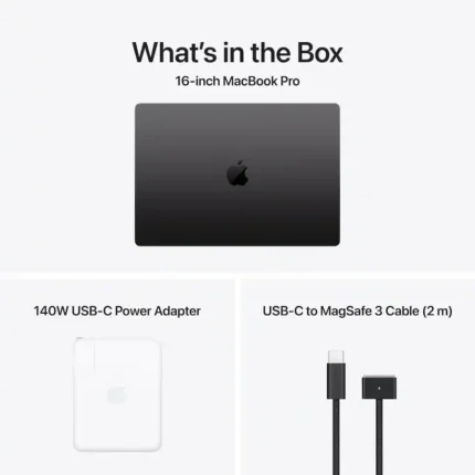 Apple Macbook Pro 16″ MGEE4 Apple M5 Max Chip, 18 core CPU & 40 core GPU, 48GB Memory, 2TB SSD, 16″ Liquid Retina Display, mac OS, Space Black - image 4