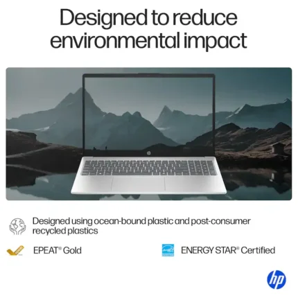 HP 15-FC0146DX Touchscreen Laptop, AMD Ryzen 5 7520U, AMD Radeon Graphics, 8GB LPDDR5 RAM, 512GB SSD, 15.6″ FHD IPS Touch, Windows 11 Home, Natural Silver - image 4