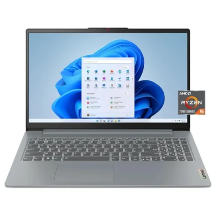 Lenovo IdeaPad Slim 3, AMD Ryzen 5 7520U, 8GB LPDDR5-5500 RAM, 512GB PCIe 4.0 NVMe SSD, Integrated Radeon 610M, 15.6" FHD IPS Touch, Windows 11 Home, Arctic Grey 82XQ00RSUS